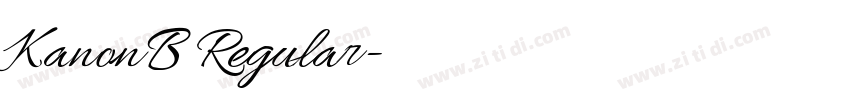 KanonB Regular字体转换 KanonB Regular字体转换